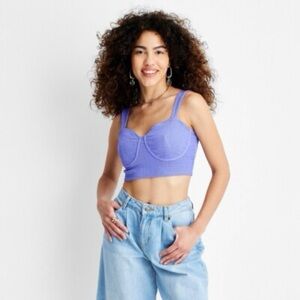 Women's Corset Tiny Tank Crop Top - Future Collective